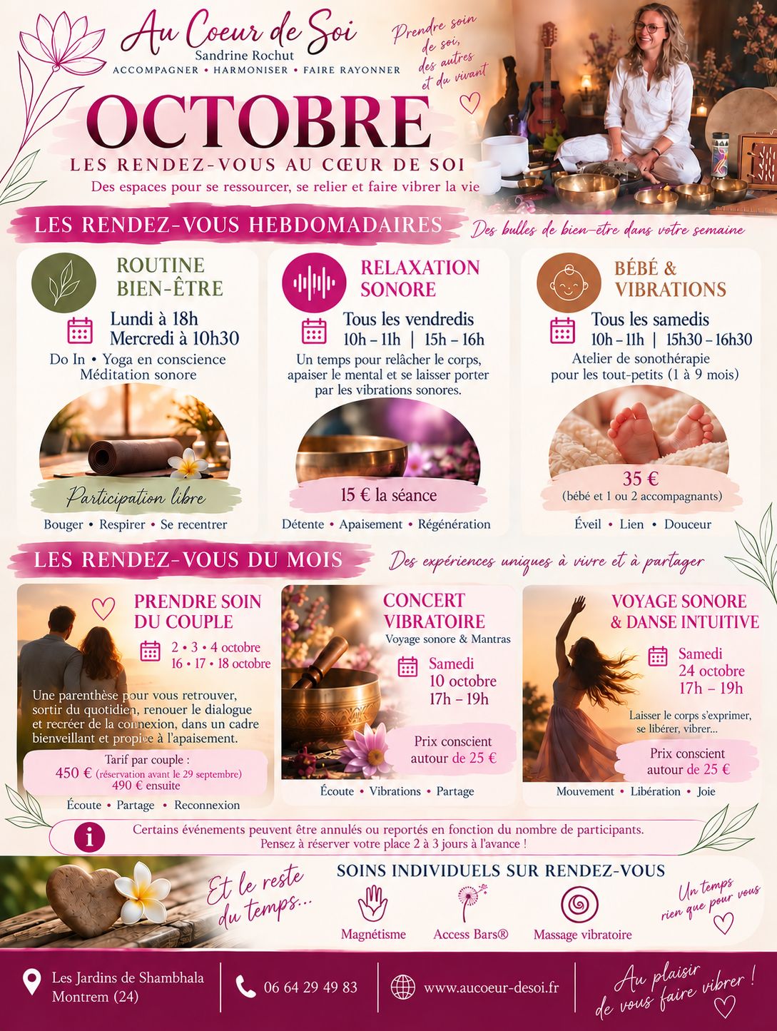 Activité Sonothérapie Octobre